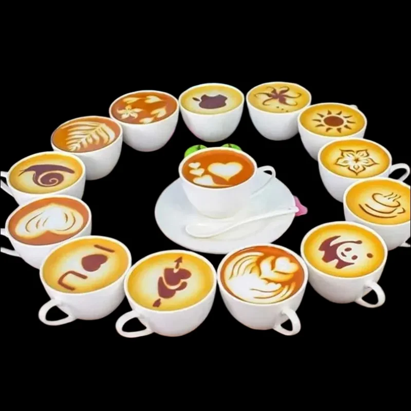 16Pcs/Set Coffee Mold Latte Ca - огляд і ціна Coffee Shop Equipment
